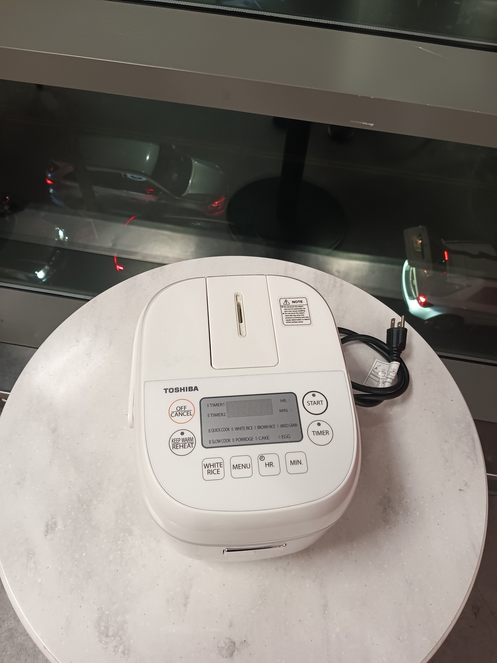 Toshiba Mini 3 Cup White Rice Cooker -